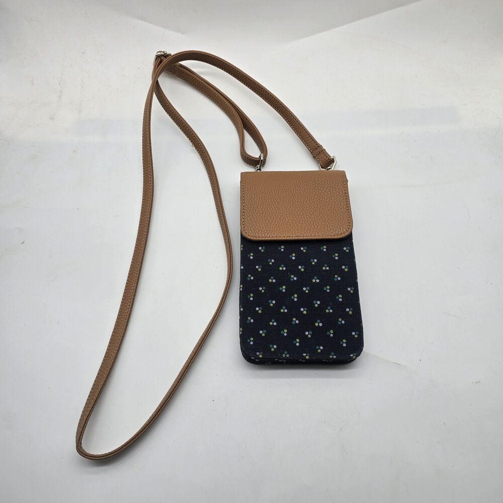 Call Me Crossbody in Dot Trio by Thirty-One Gifts Phone Bag Travel Navy Blue